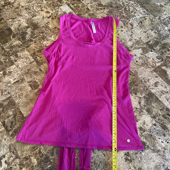 Fabletics Mariela tie back Tank Top Raspberry/Magenta/Pink XS Extra Small Yoga - Picture 10 of 10